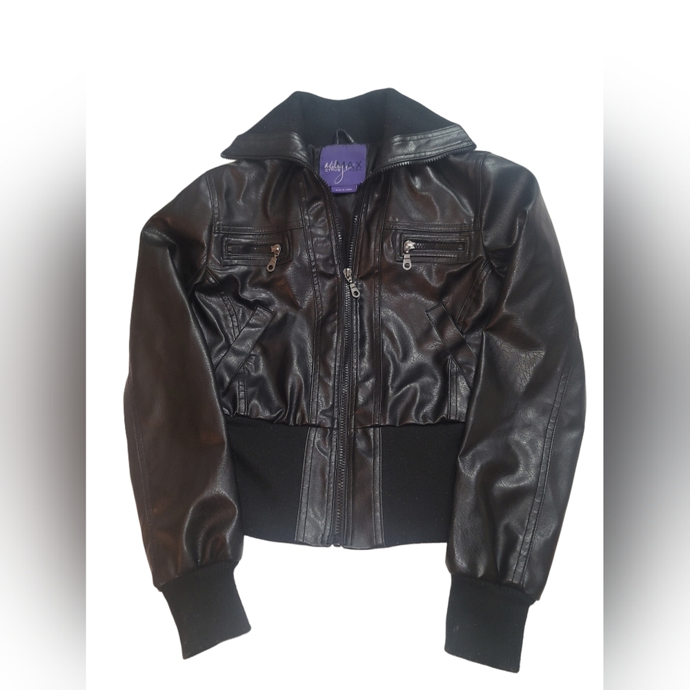 Miley Cyrus & Max Azria Black Bomber Jacket